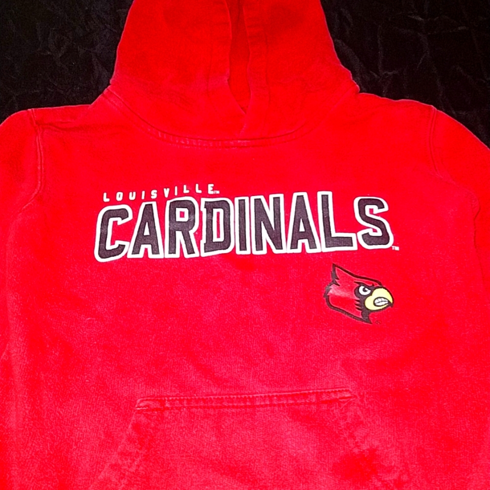 Louisville Cardinals Red YOUTH Small Hoodie
